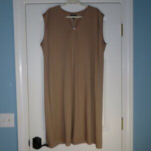 Eileen Fisher v neck flex knit ponte dress NWT XL Travel Minimalist